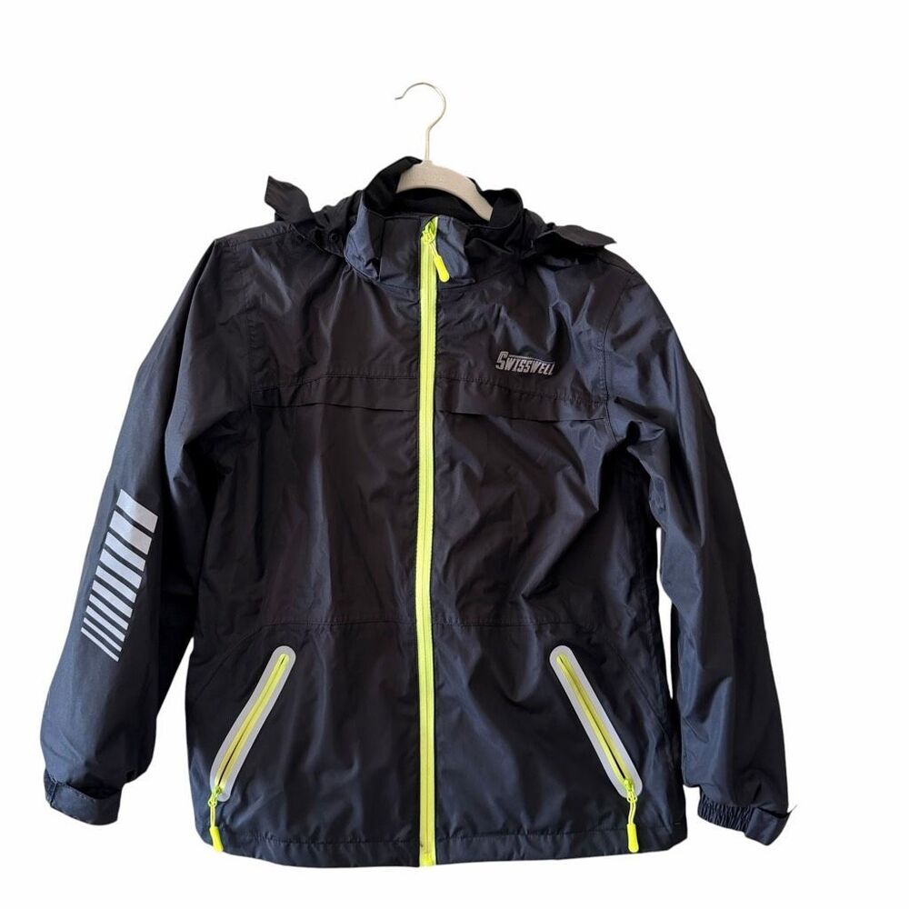 SWISSWELL Kids Rain Gear Waterproof Rain Suit Breathable Reflective Raincoat Jac
